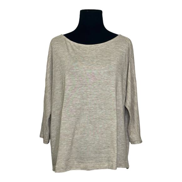 Loft oatmeal 3/4 dolman sleeves top size M - Picture 1 of 11